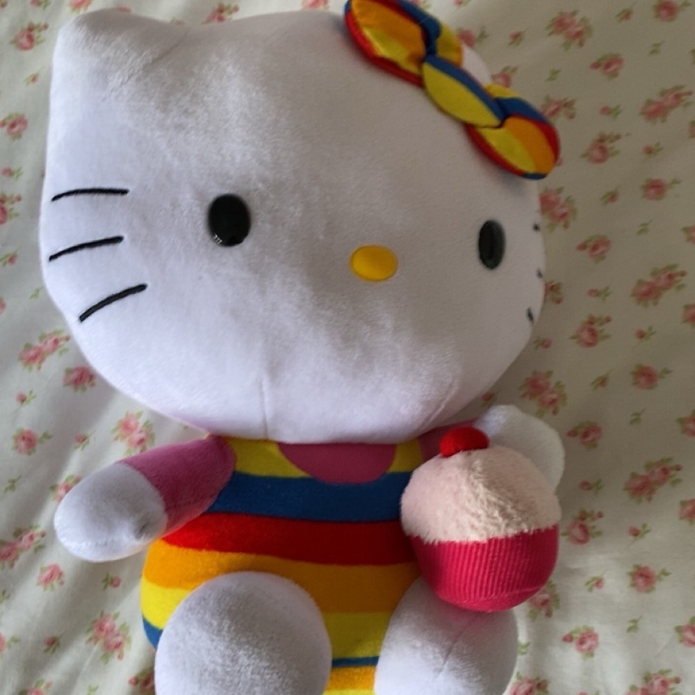 Hello Kitty Rainbow Plush Toy